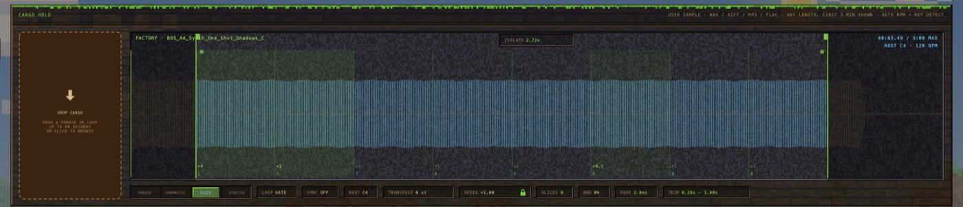 Everything you need to flip a sample.